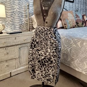 Talbots size 14, animal print pencil skirt